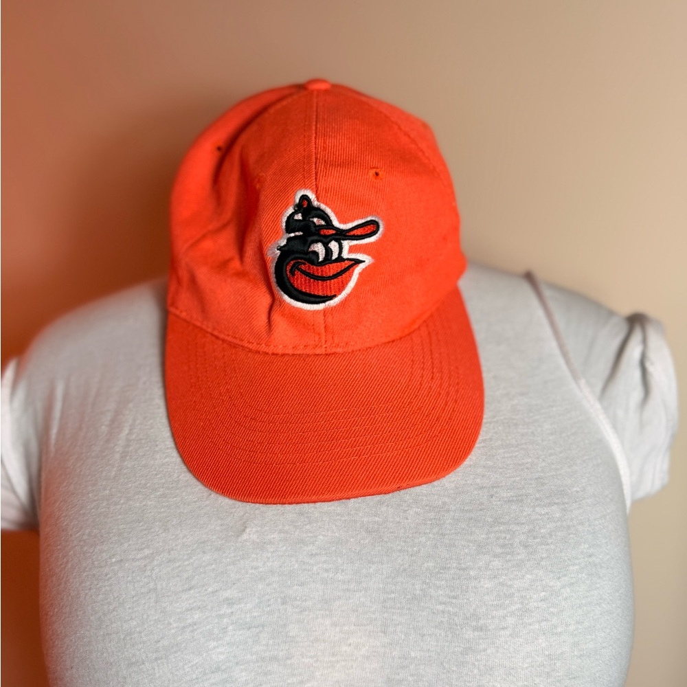 Orange Baseball Cap with Logo